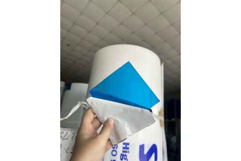 Tấm poly đặc solar light dày 5mm màu xanh biển