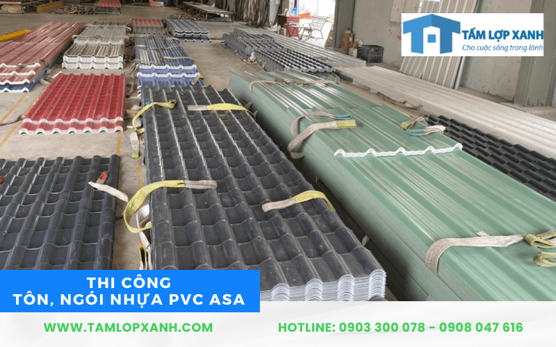 tôn nhựa pvc asa