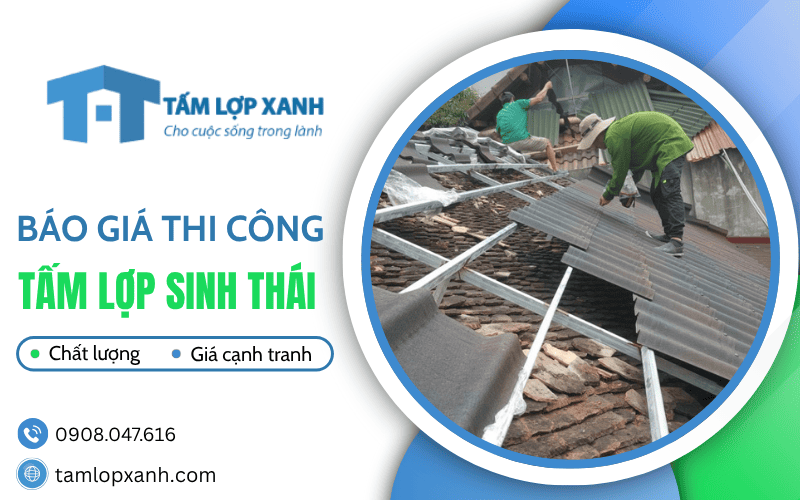 giá thi công tấm lợp sinh thái