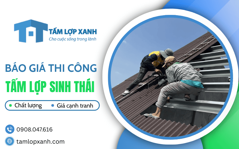 giá thi công tấm lợp sinh thái