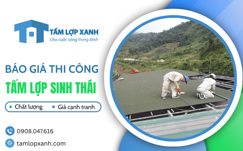 giá thi công tấm lợp sinh thái