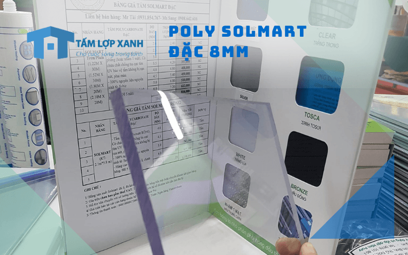 Poly Solmart đặc 8mm