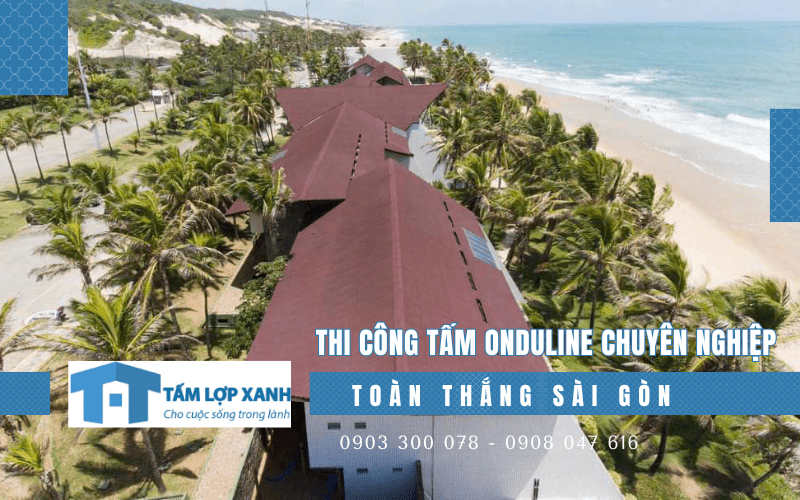 thi công tấm Onduline