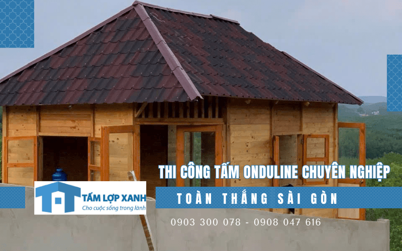 thi công tấm Onduline