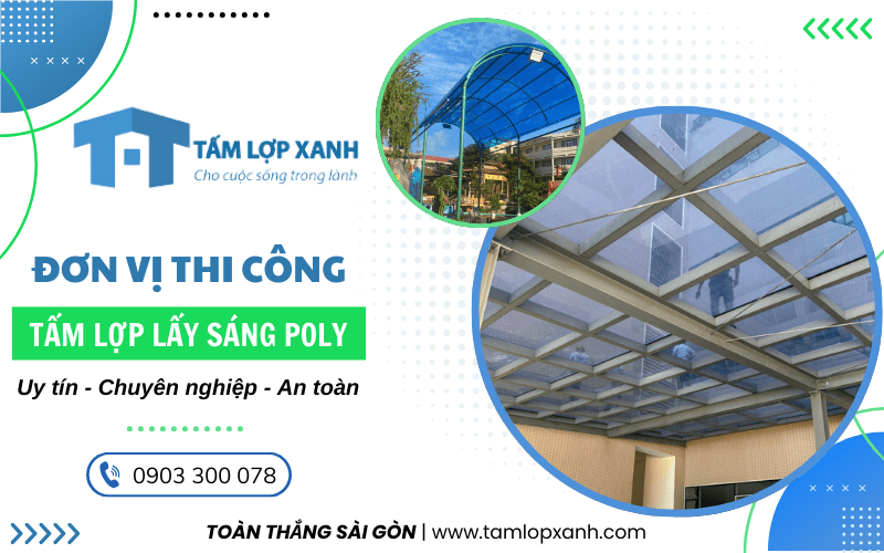 tấm lợp lấy sáng poly