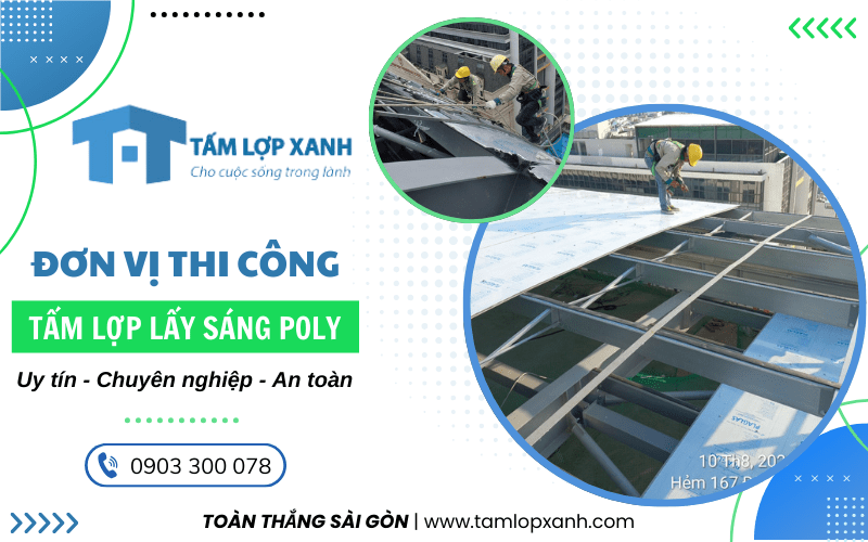 tấm lợp lấy sáng poly