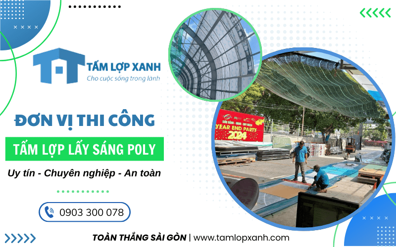 tấm lợp lấy sáng poly