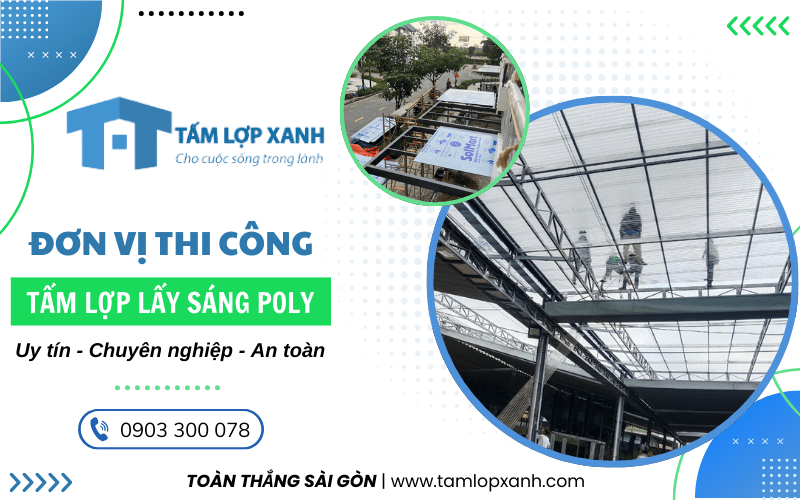 tấm lợp lấy sáng poly